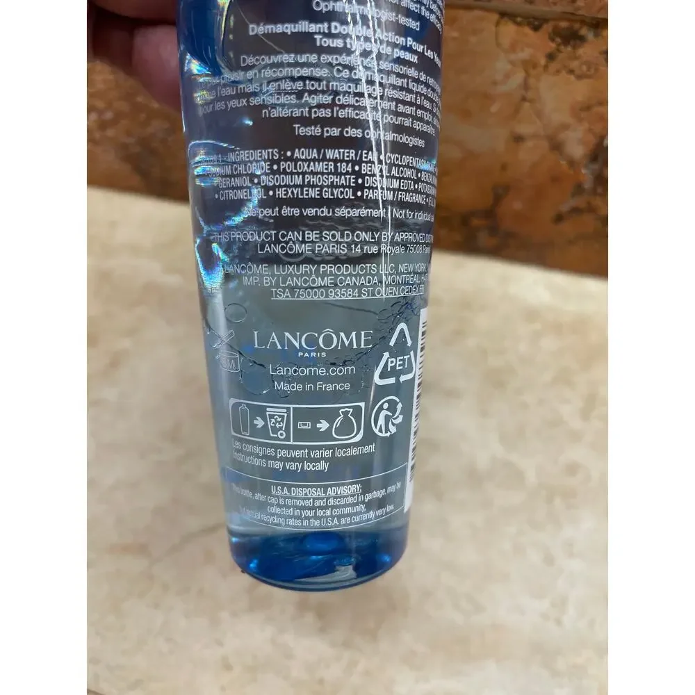 Lancome Eye Makeup Remover Bi-Facil Double-Action 4.2 oz / 125 ml New